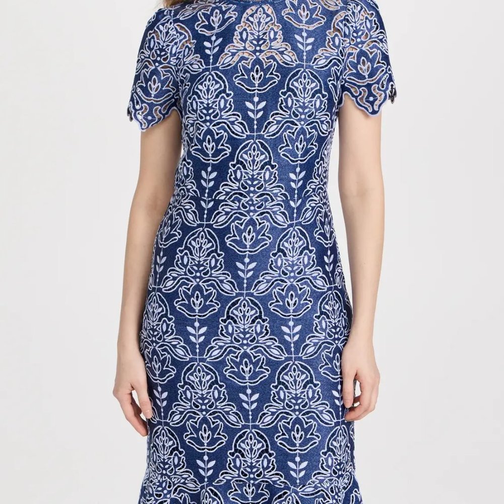 NWT Shoshanna Darcy Blue Lace Dress size 2